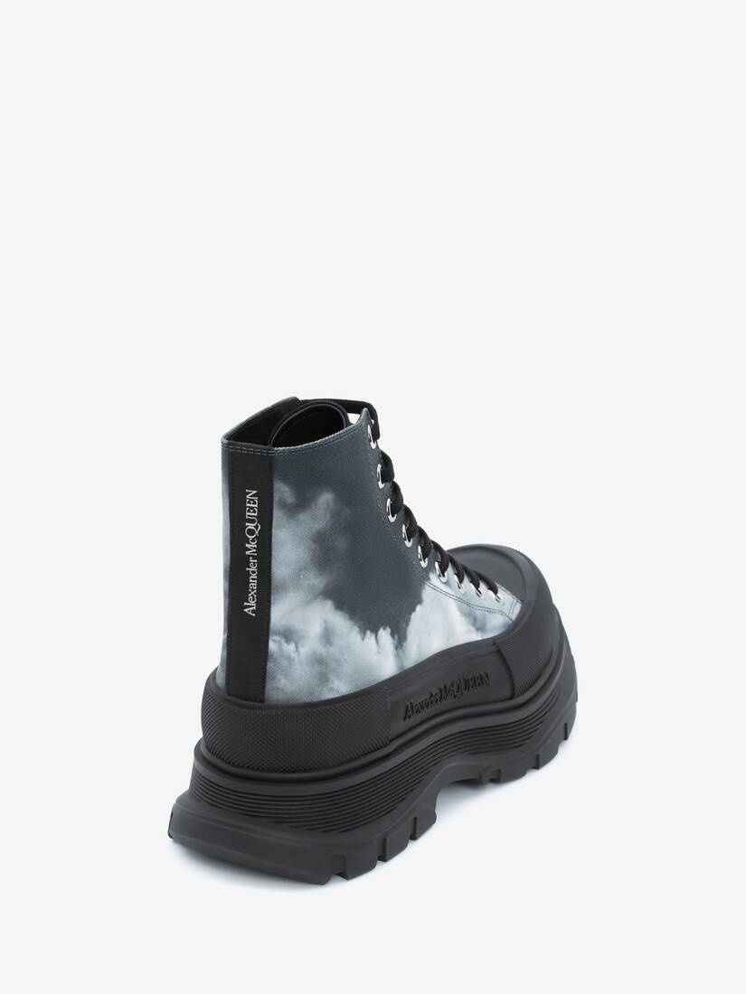 Blue Sky Print Tread Slick Boot in Blue - 3