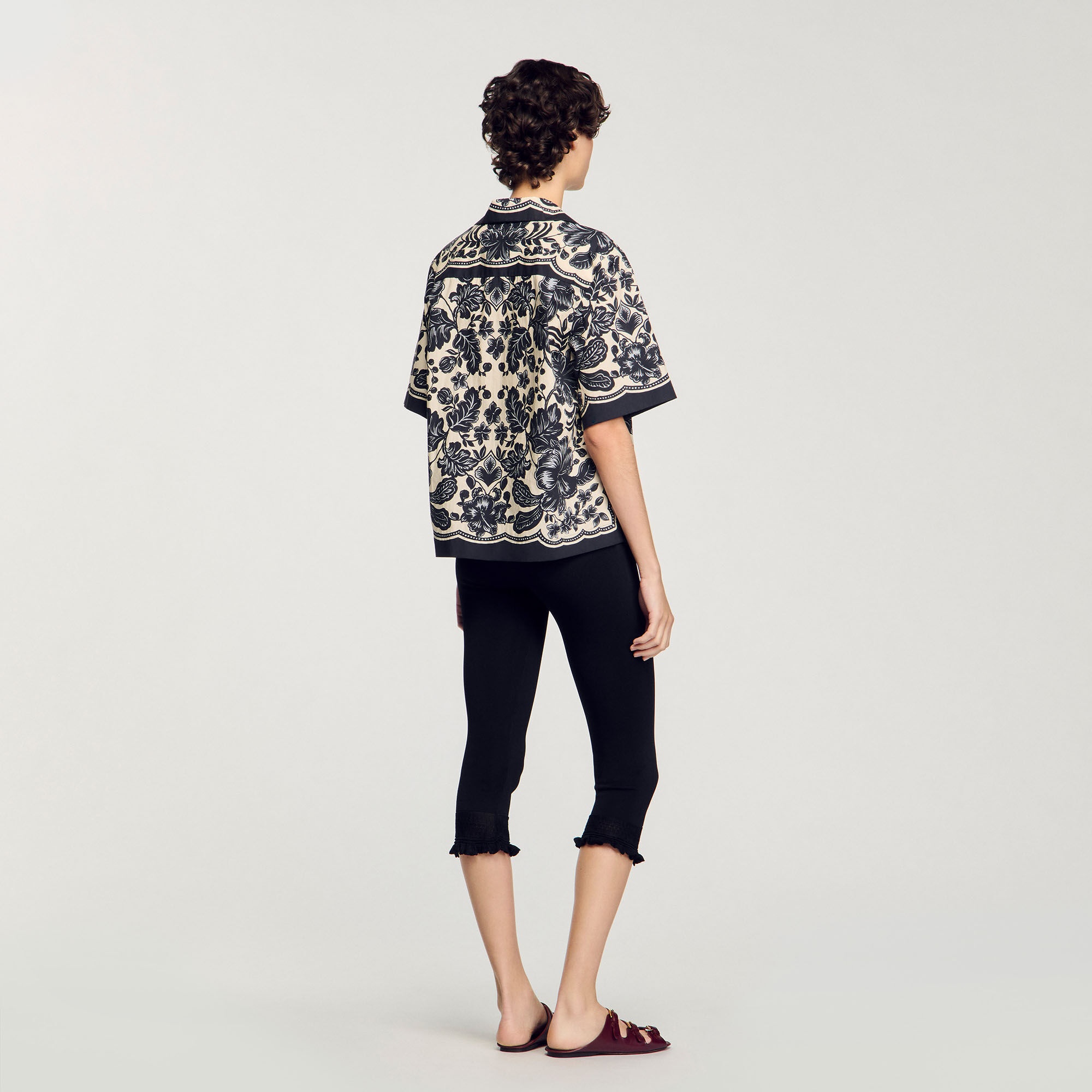 FLORAL MOTIF SHIRT - 5