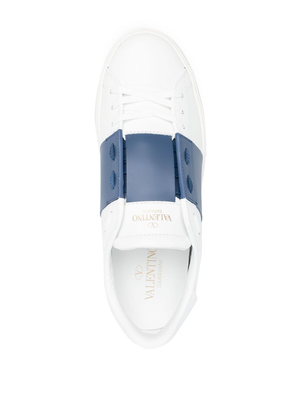 contrast-panel logo-print sneakers - 4