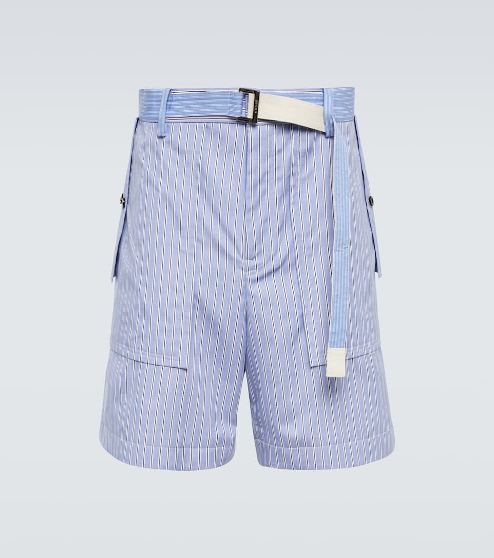 x Thomas Mason striped poplin shorts - 1