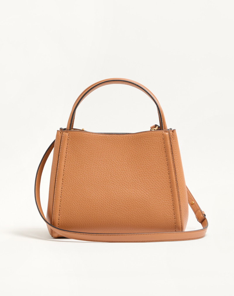 VALENTINO GARAVANI ALLTIME MEDIUM HANDBAG IN GRAINY CALFSKIN WITH CHERRYFIC EMBROIDERED RIBBON SHOUL 4