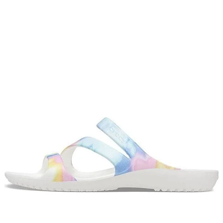 (WMNS) Crocs Swiftwater Crocs Casual Multi-Color Tie Dye Sandals 'White' 206894-928 - 1