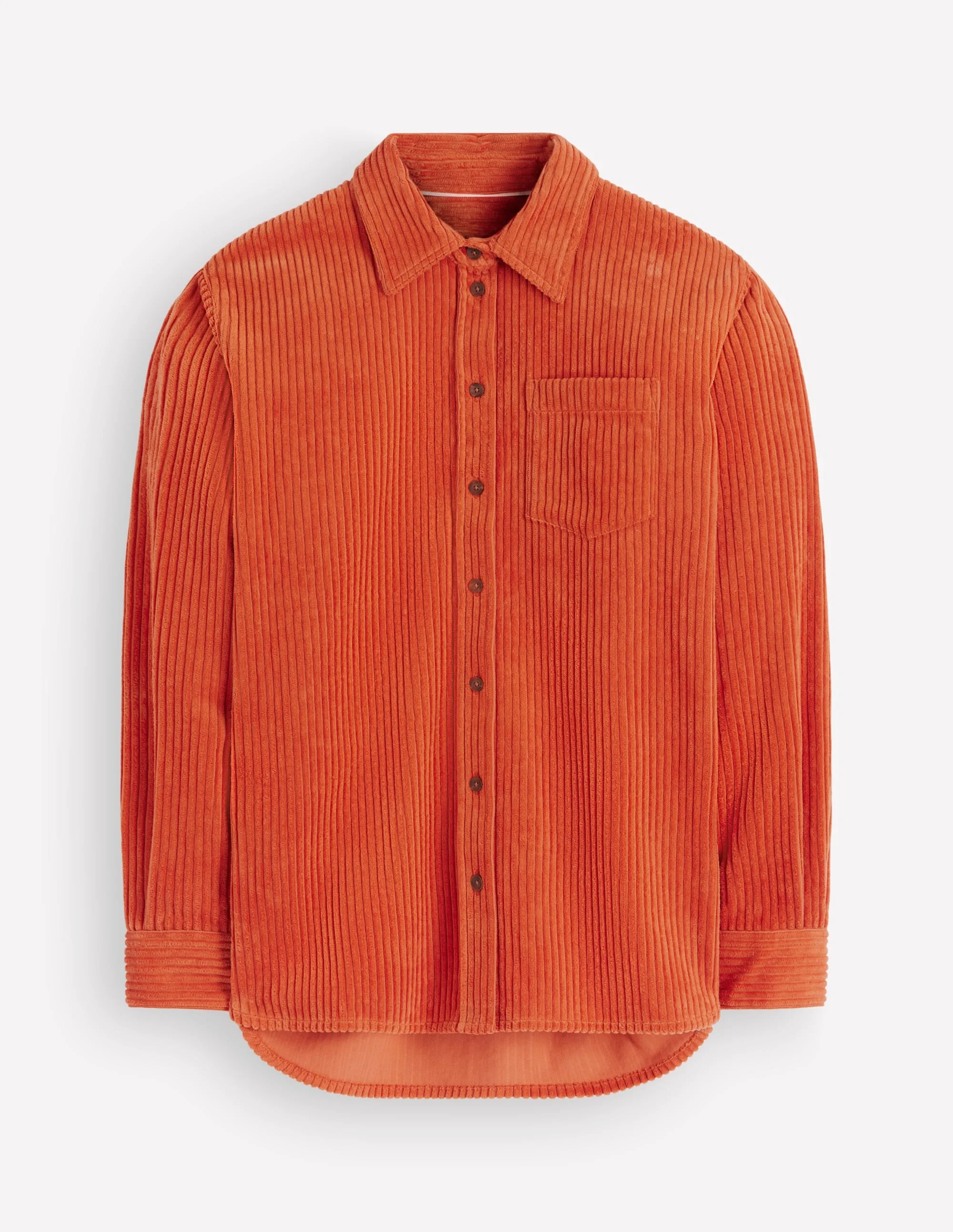 Sienna Relaxed Cord Shirt-Ginger - 1