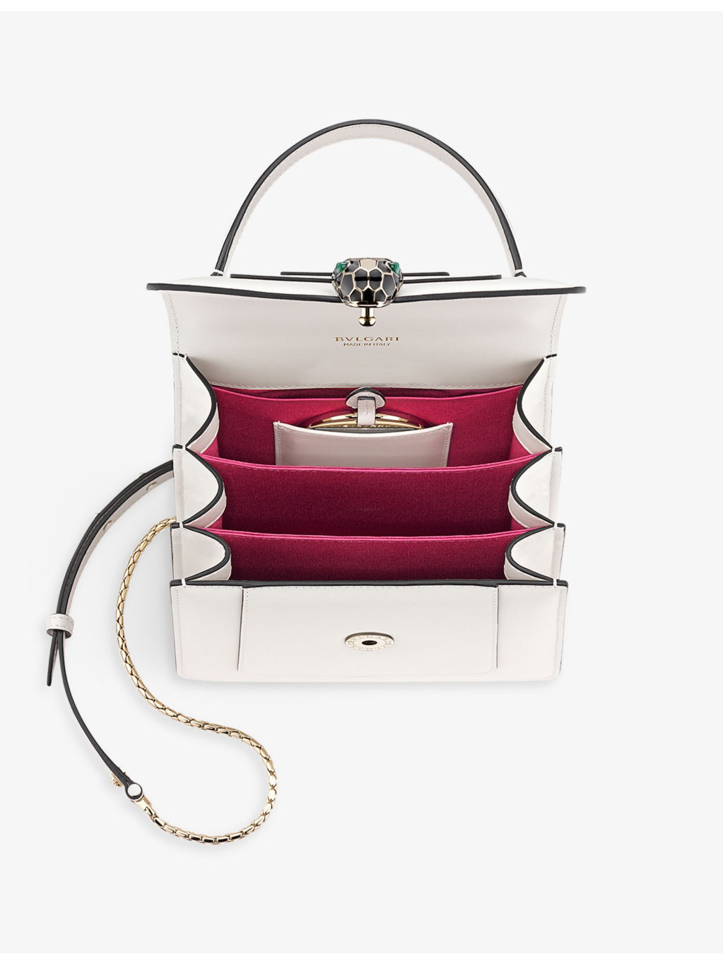Serpenti Forever leather top-handle bag - 3