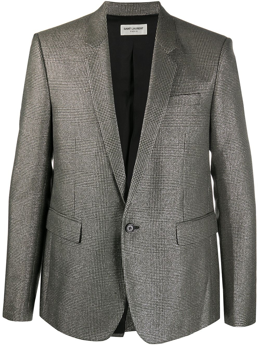 lamé Prince of Wales check blazer - 1