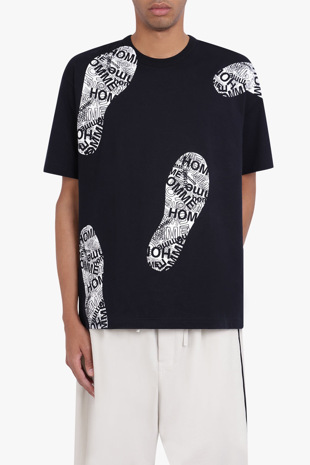 SHOE PRINT T-SHIRT | BLACK/WHITE - 3