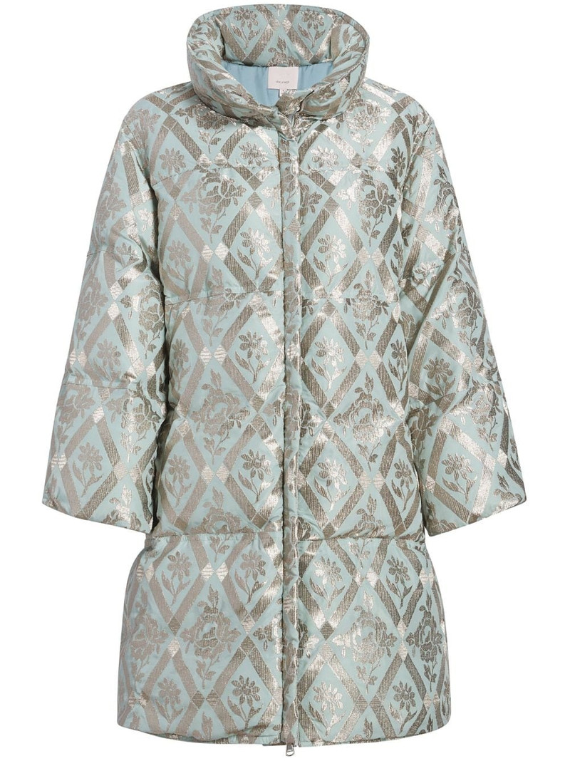 Diamond Floral Hallie puffer coat 1