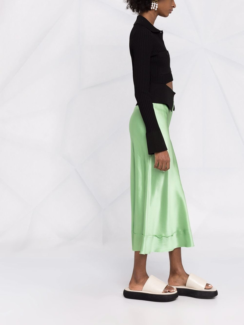 ribbed buttoned-up knitted top 6