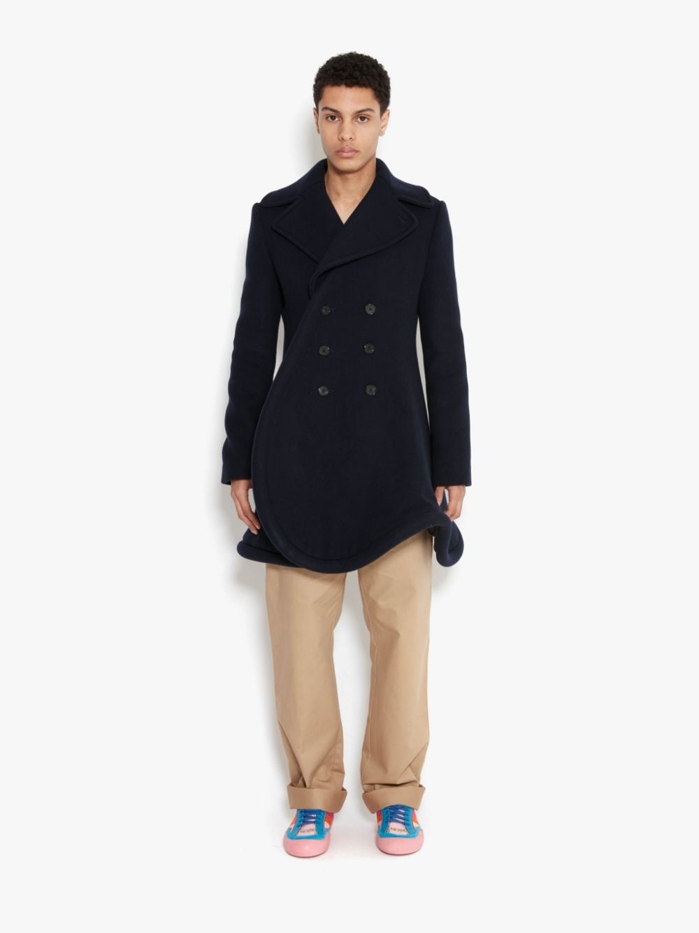 WOOL BUMPER-TUBE PEACOAT - 2