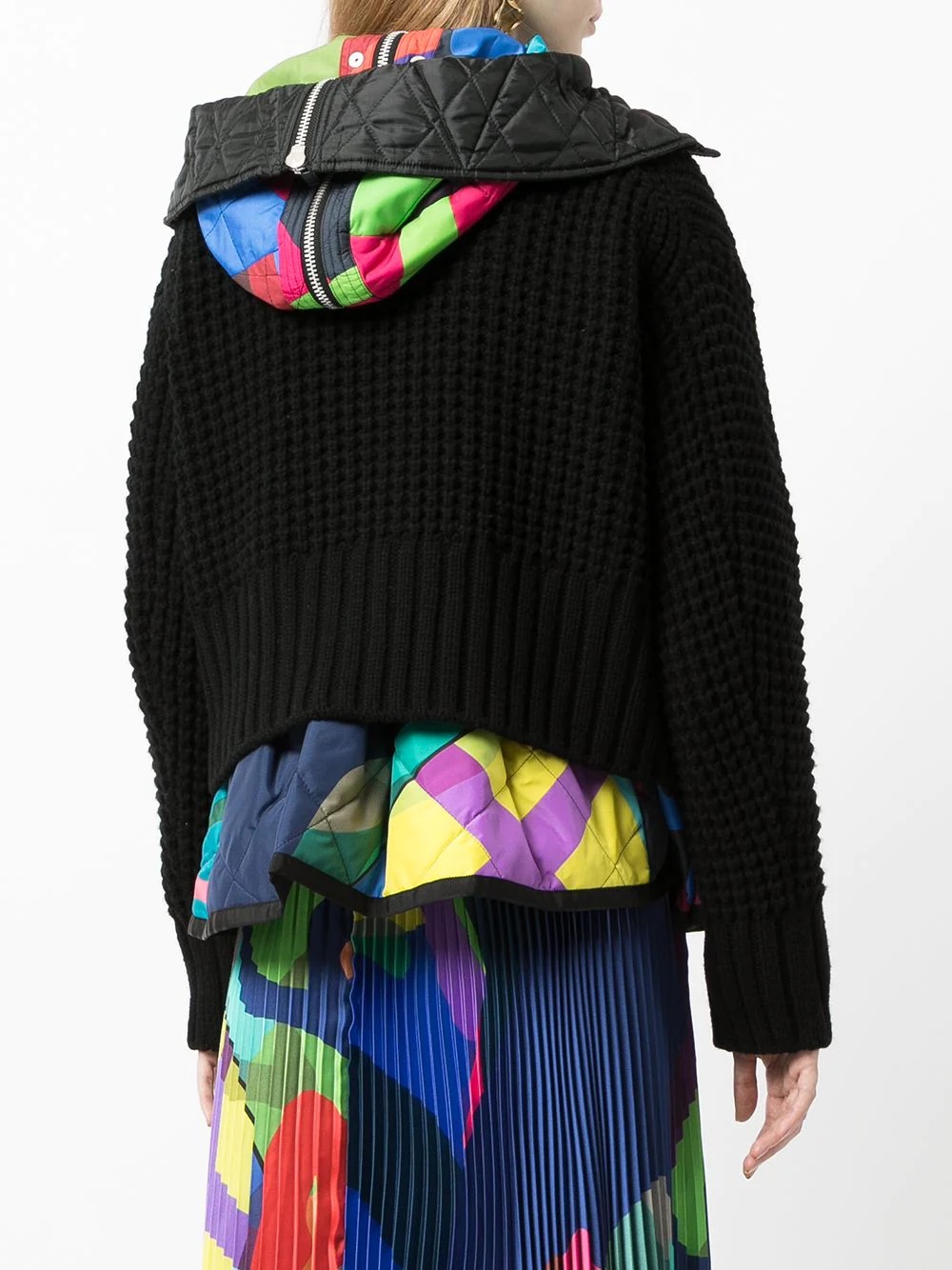 x KAWS deconstructed layered blouson - 4