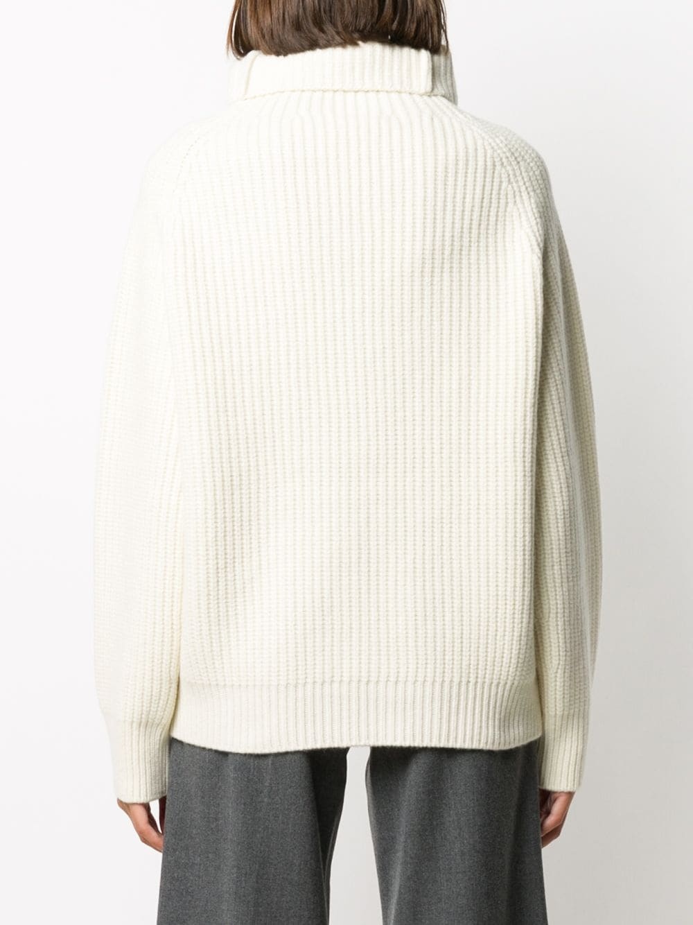 ribbed-knit turtleneck jumper - 4