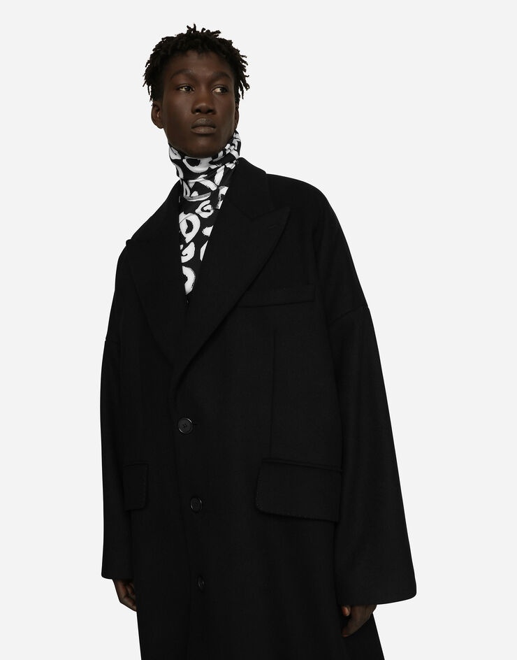 Single-breasted technical wool coat - 4