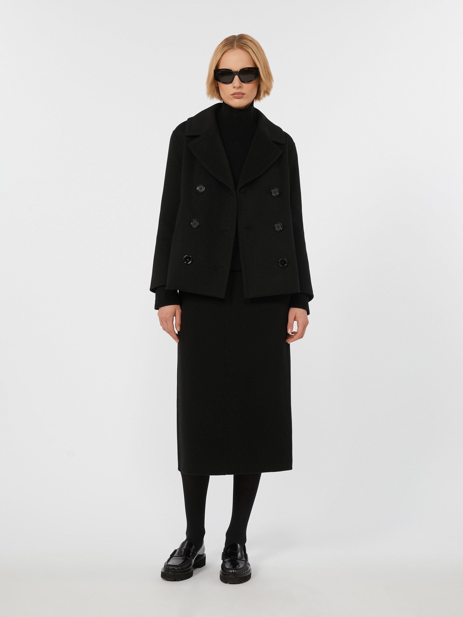ELISE Wool drap pea coat - 2
