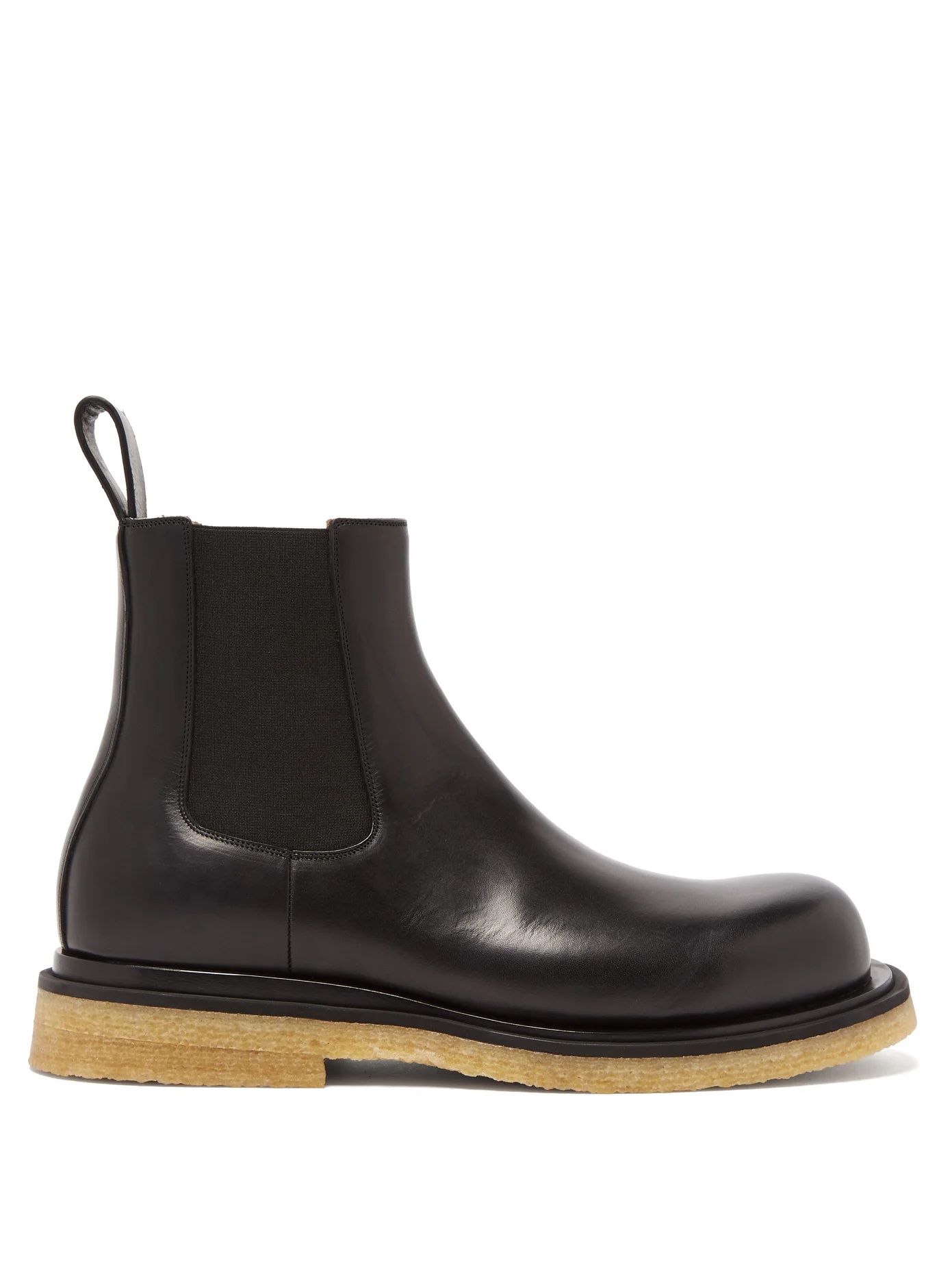 Crepe-sole leather Chelsea boots - 1