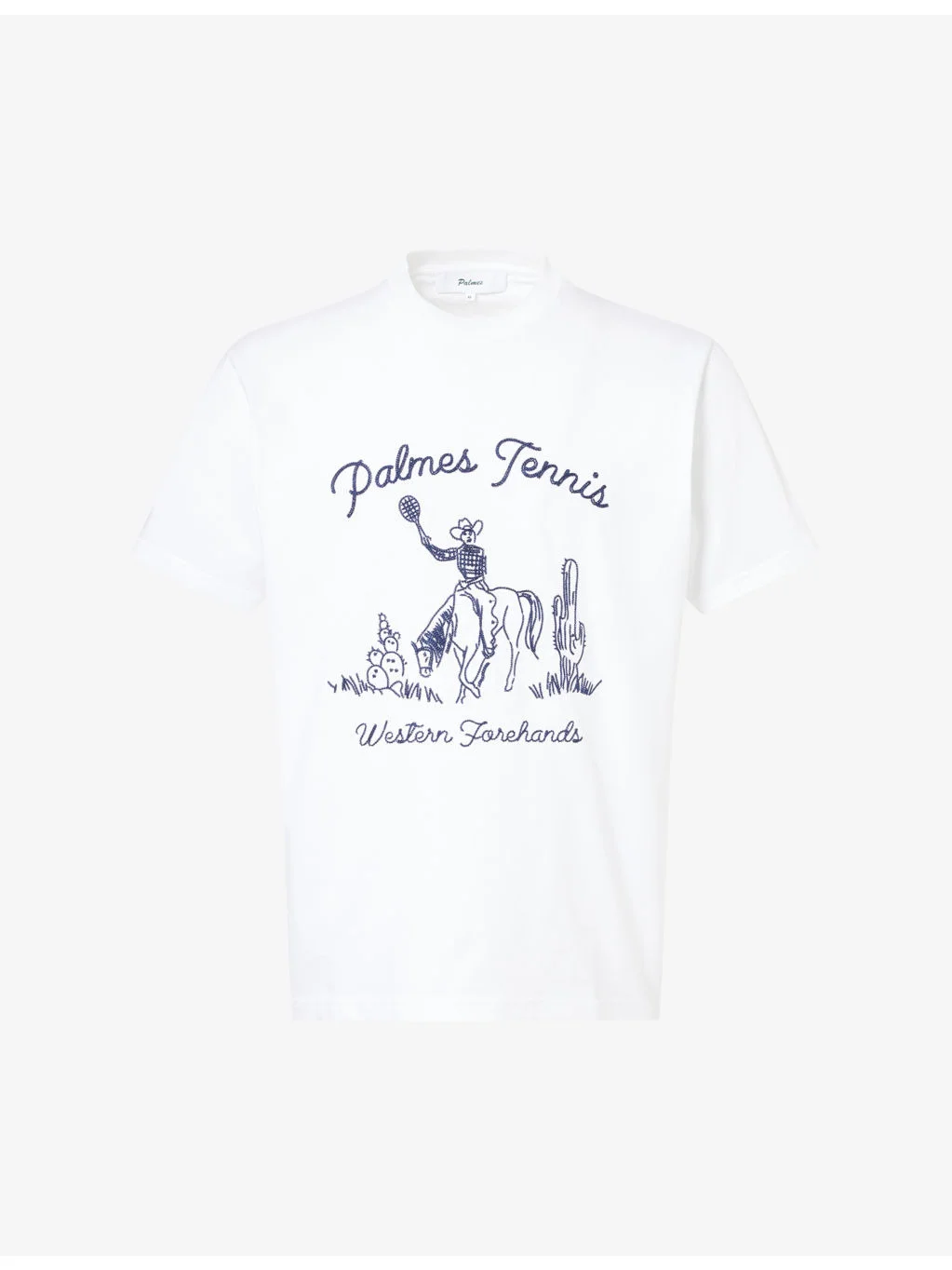 Western Brand-Embroidered Cotton T-Shirt - 1