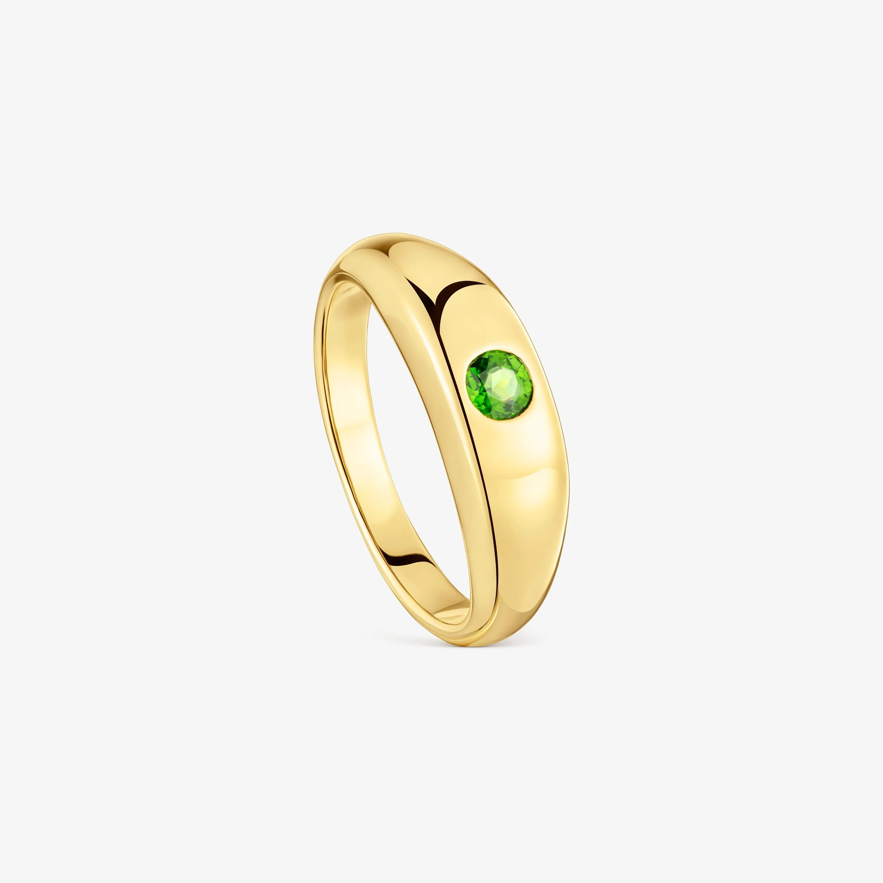 Signet ring with 18K gold vermeil and chrome diopside TOUS Basic Colors - 1