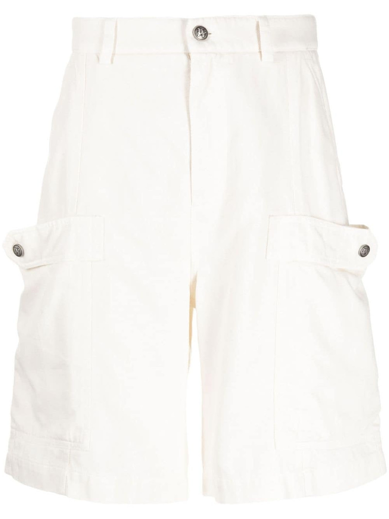 lyocell-cotton blend cargo shorts 1