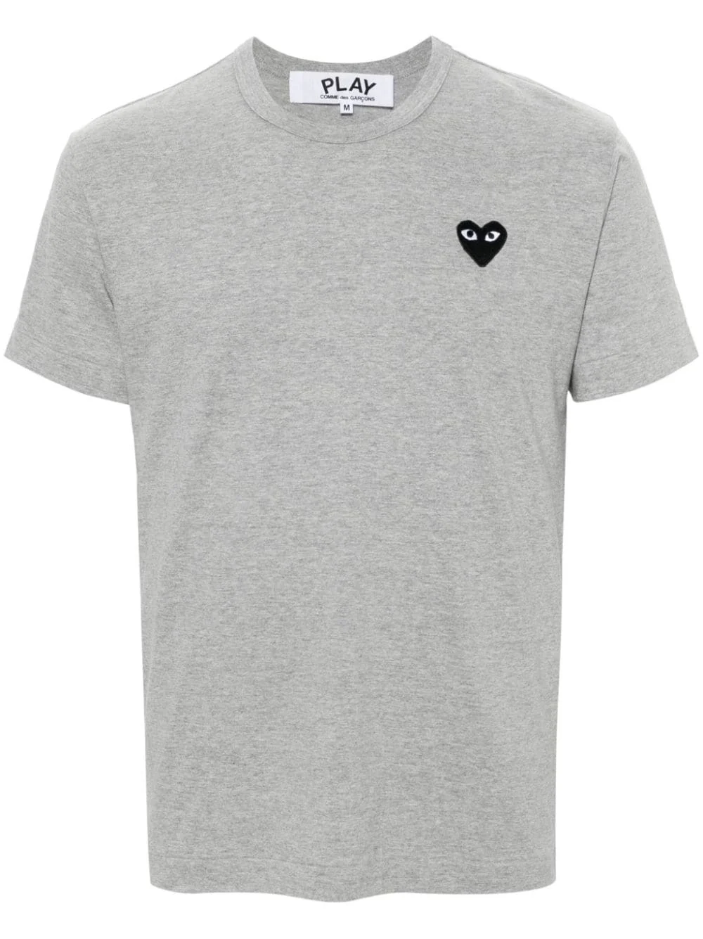 heart-patch cotton T-shirt - 1