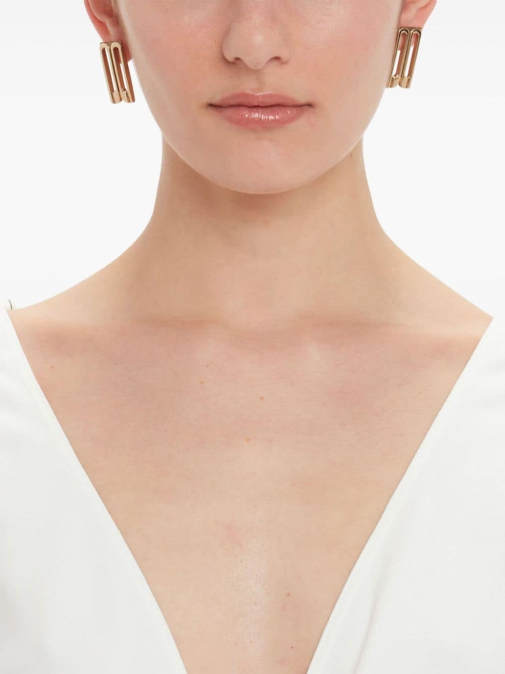Frame stud earrings - 6