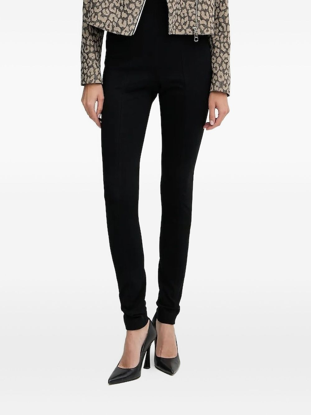 elastic-waistband leggings - 1