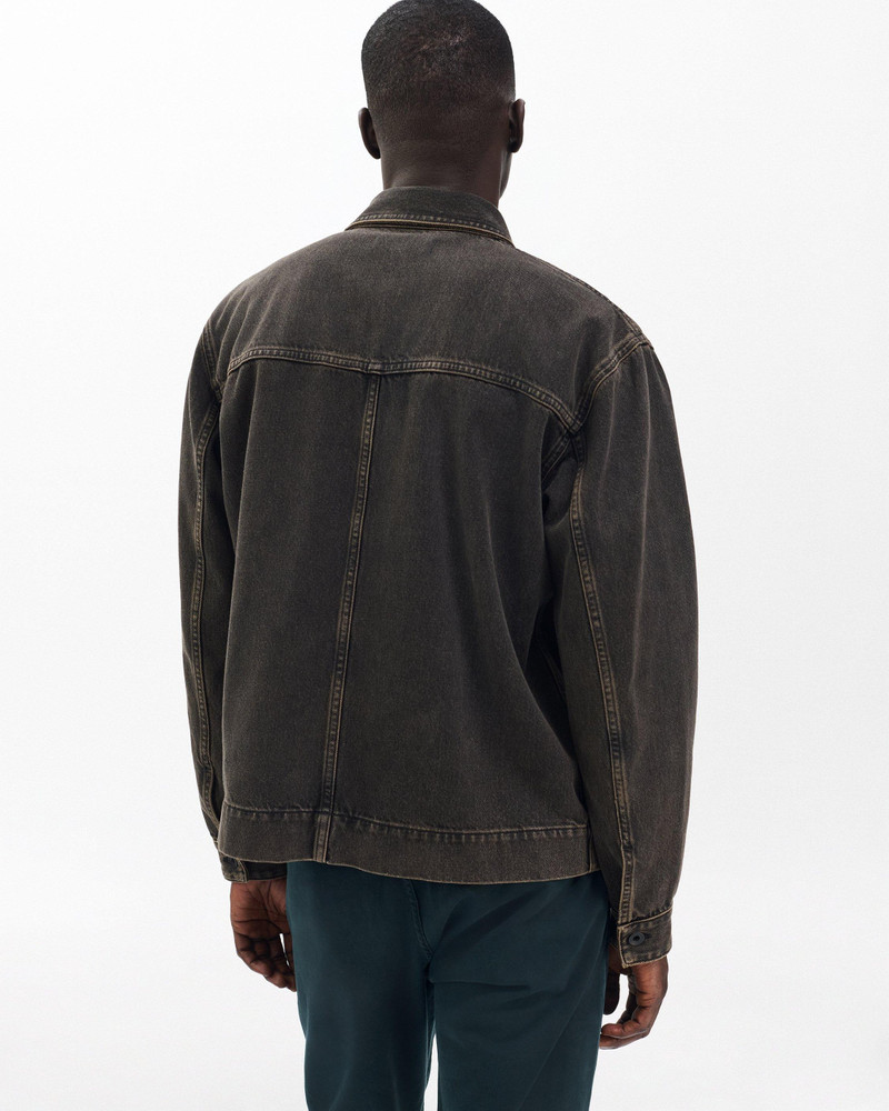 Brooks Infuse Denim Overshirt Authentic Rigid in Infuse Brown Black 6