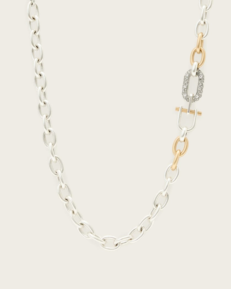 CADENCE TWO TONE CHAIN NECKLACE 1