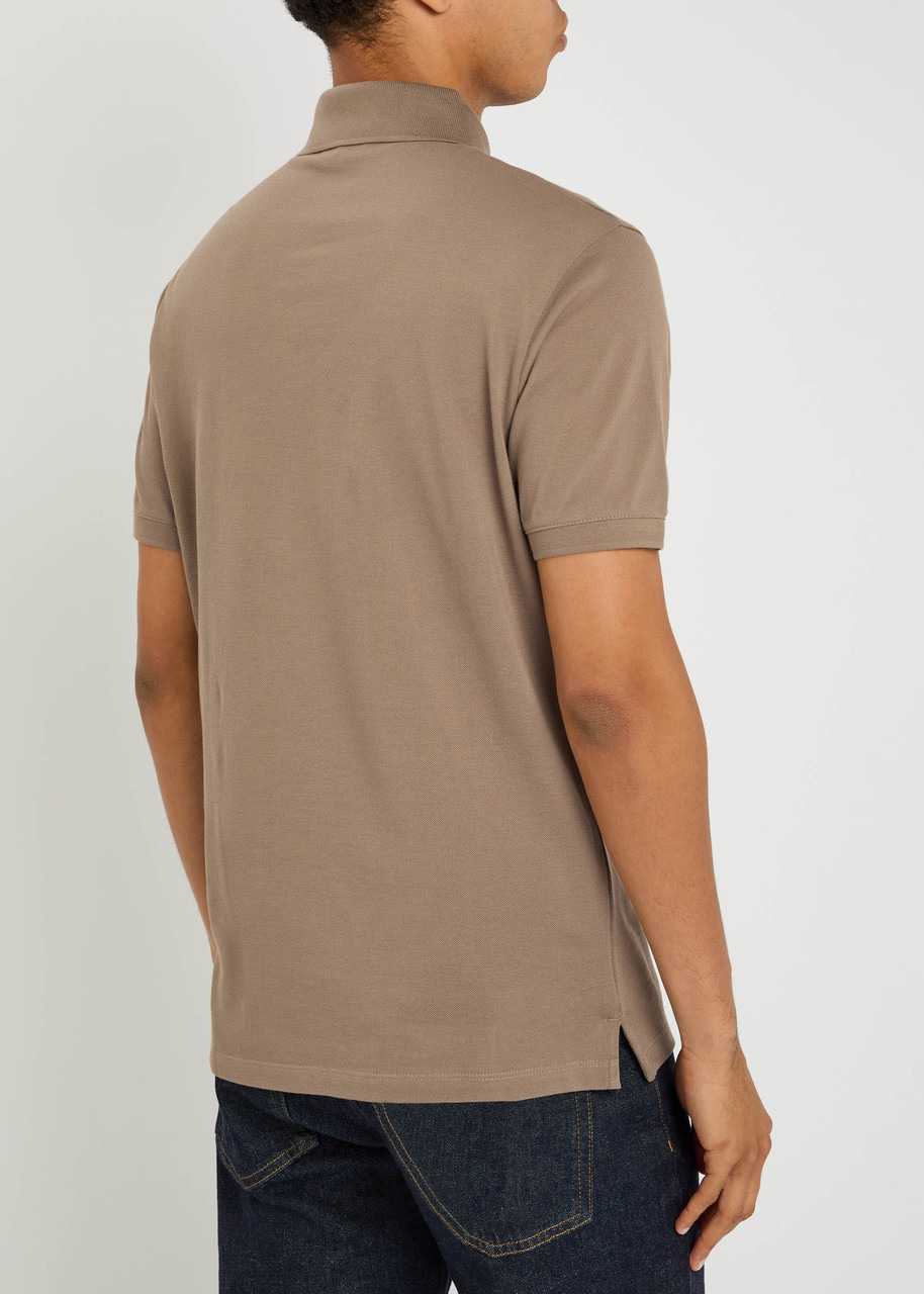 Emporio Armani Logo Piqué Cotton Polo Shirt - 3