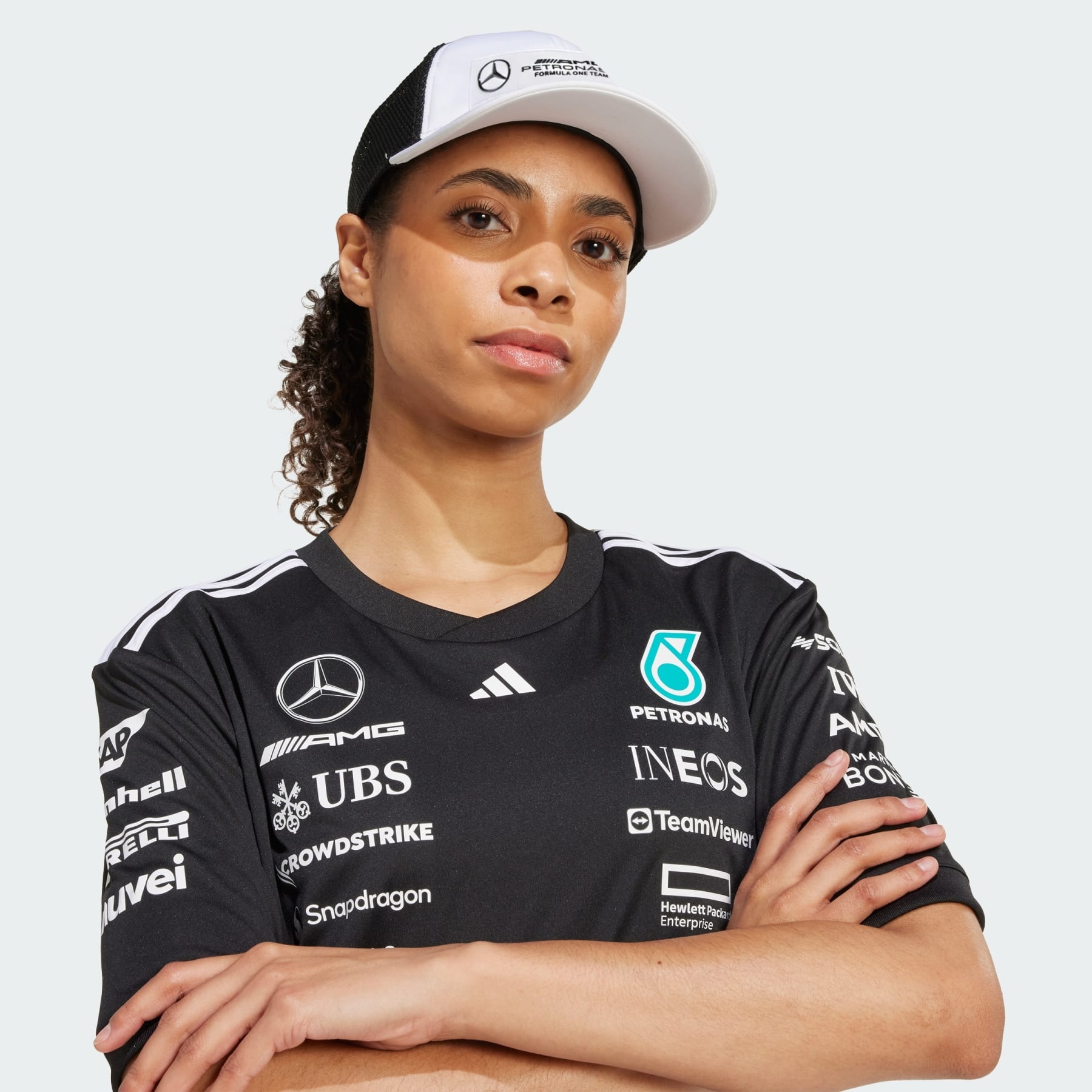 MERCEDES - AMG PETRONAS FORMULA ONE TEAM SNAPBACK LOGO TRUCKER CAP - 4