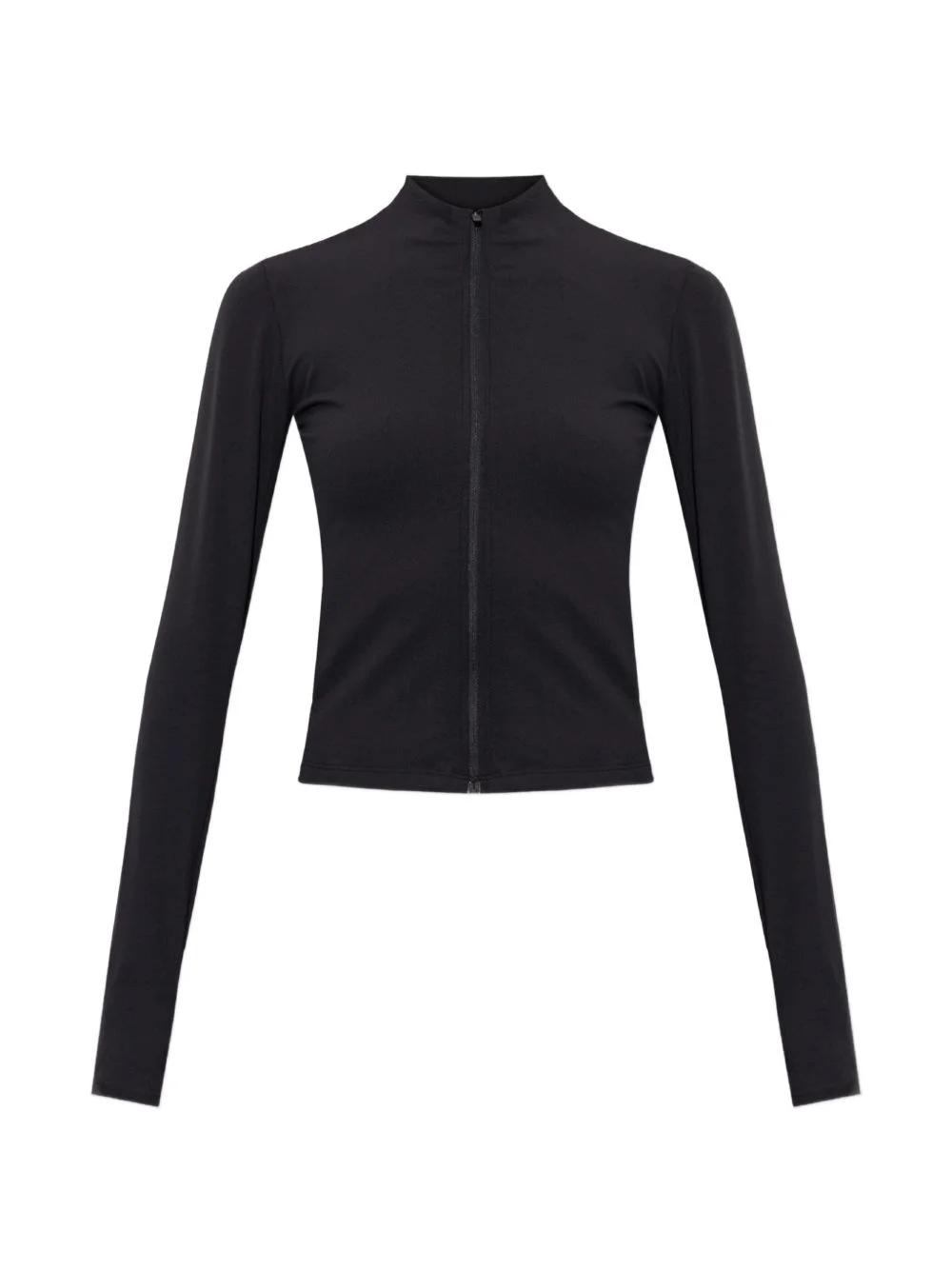 zip-up slim-fit sweater - 1