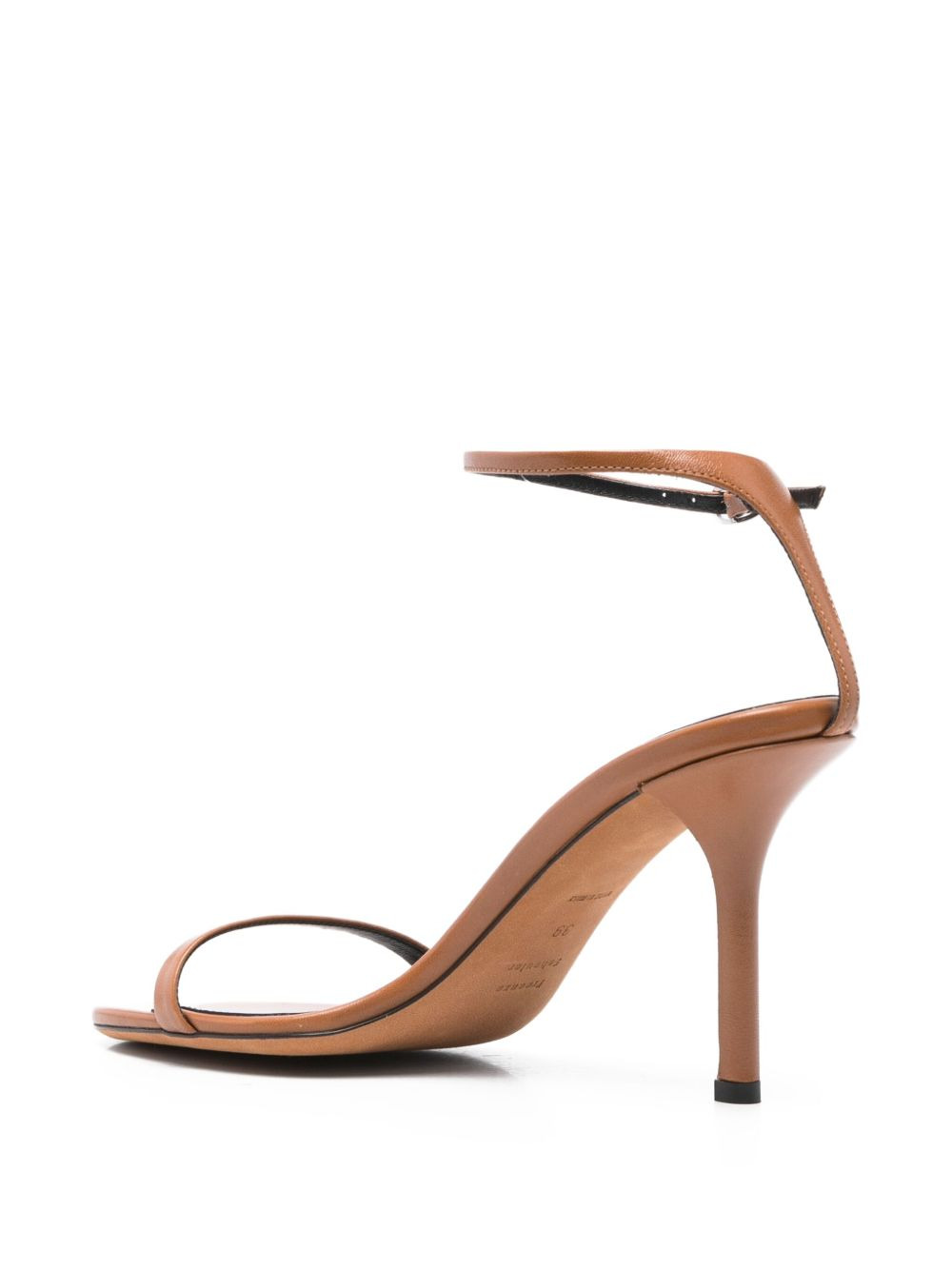90mm ankle-strap leather sandals - 3