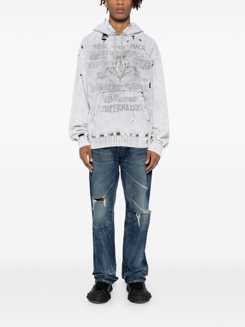 bleached hoodie - 2