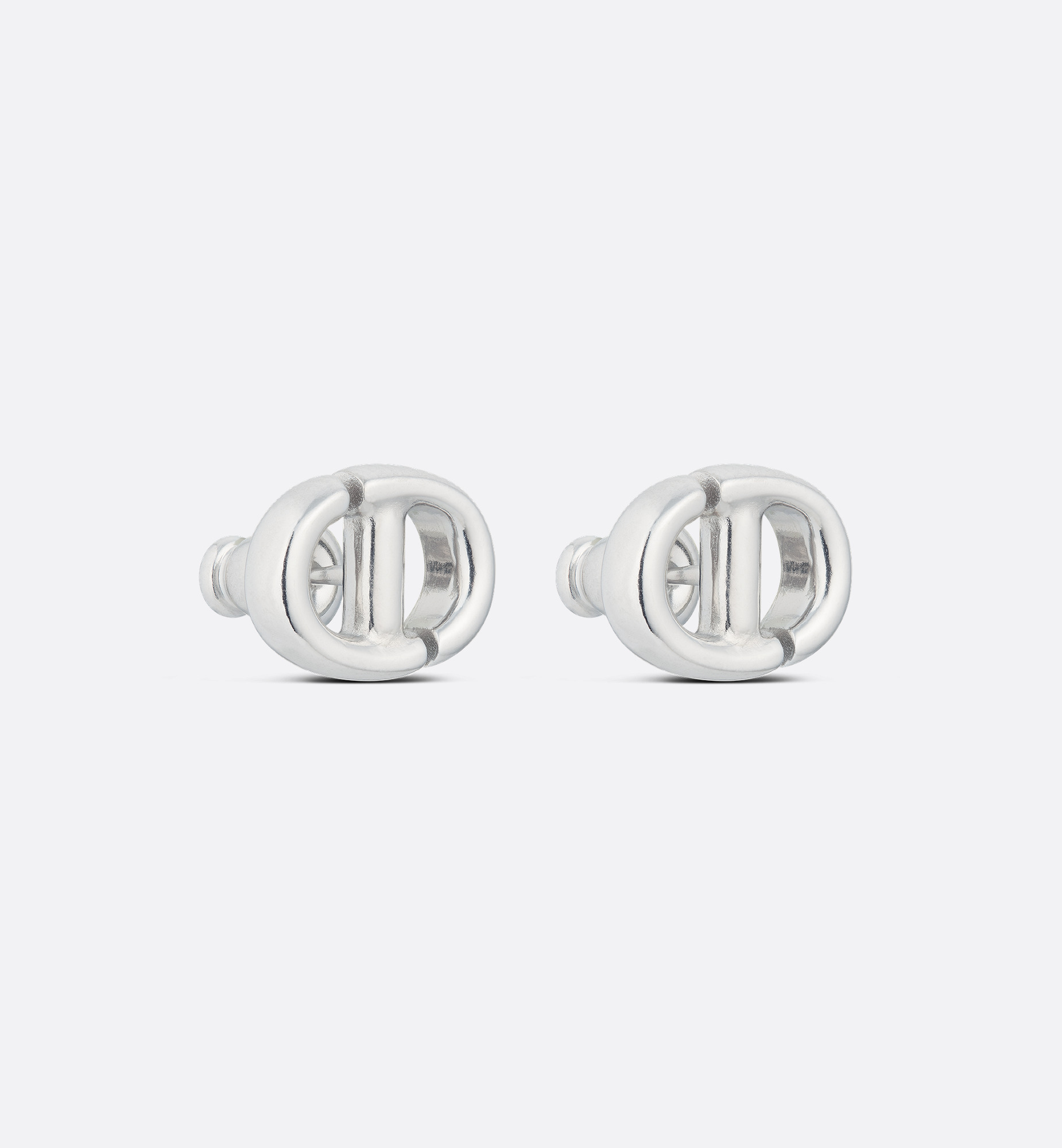 CD Navy Stud Earrings - 3