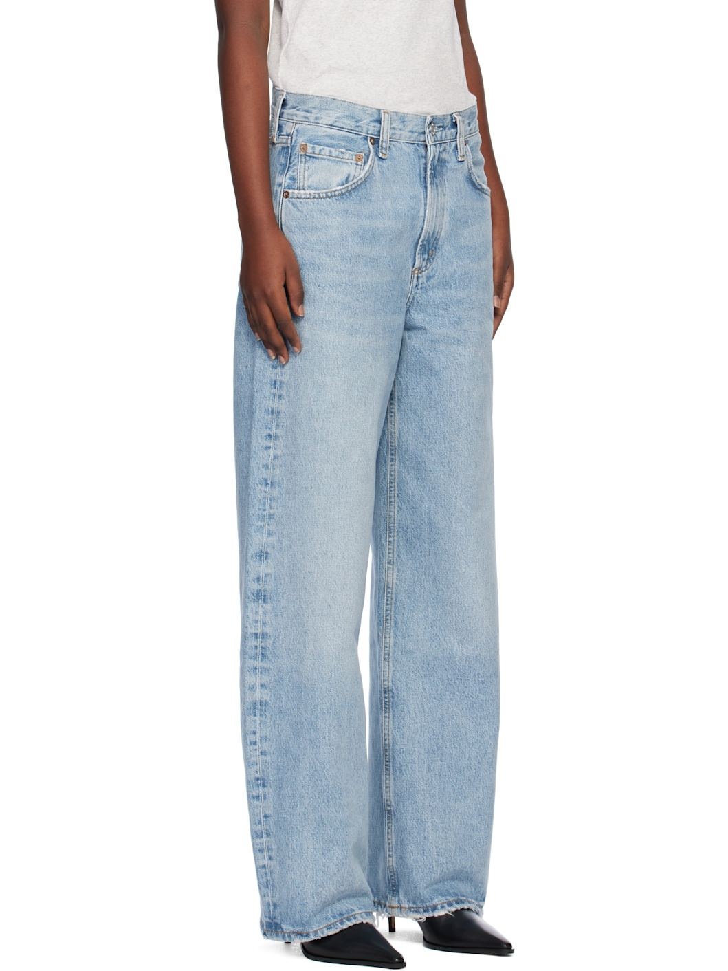 Blue Low Curve Jeans - 2