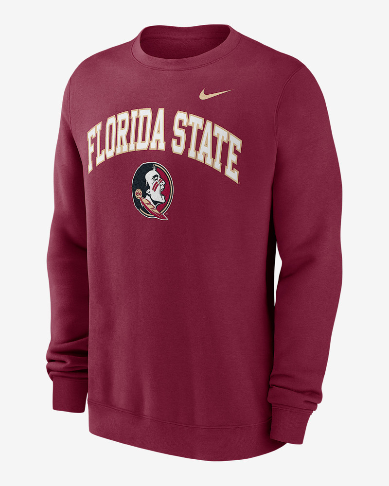 Florida State Arch Men's Nike College Pullover Crew 1