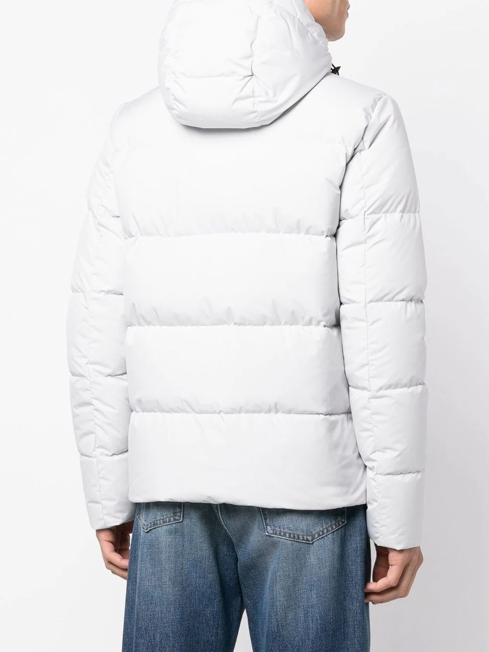 hooded goose down jacket - 4