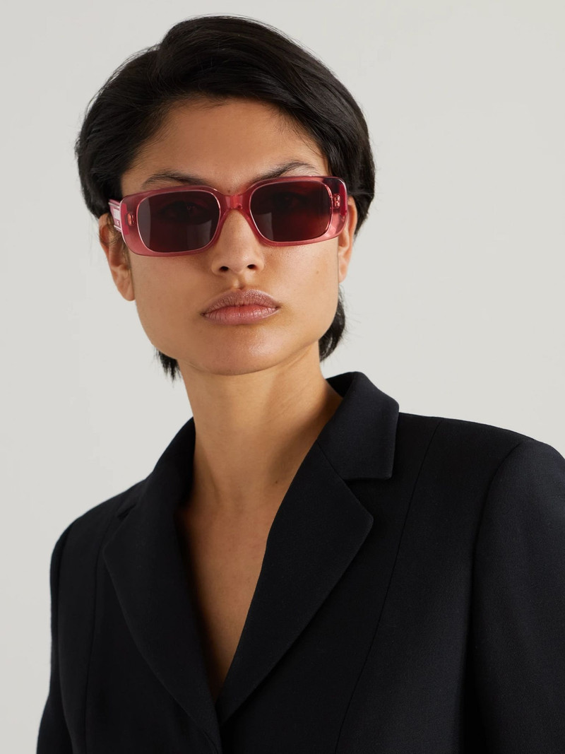 Dior Wildior S2U rectangular-frame acetate sunglasses Pink outlook