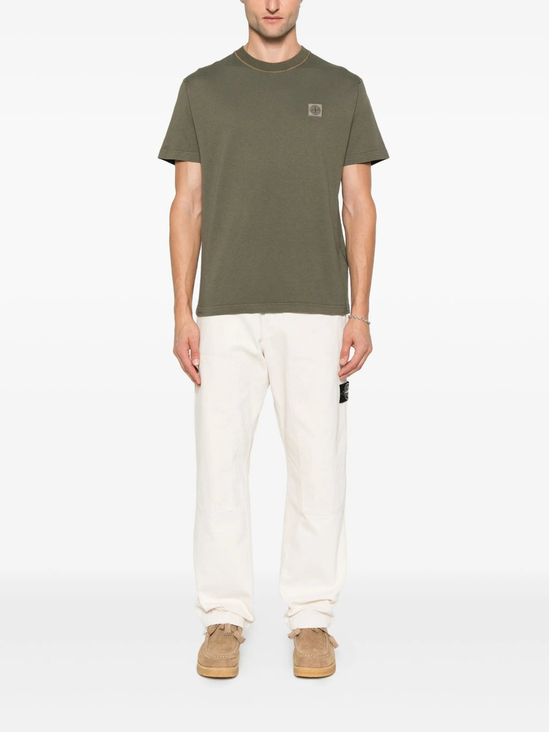 Stone Island Compass-patch Cotton T-shirt 4