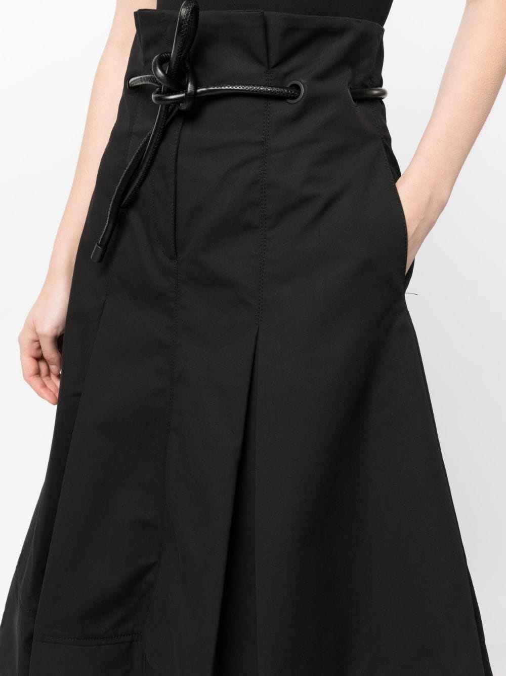 Origami high-waisted midi skirt - 5