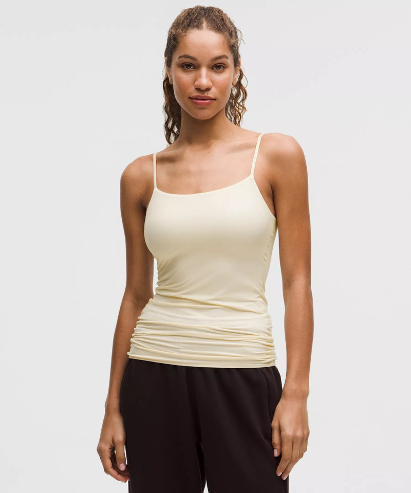 Wundermost Ultra-Soft Nulu Spaghetti-Strap Adjustable Long Cami Tank Top 1