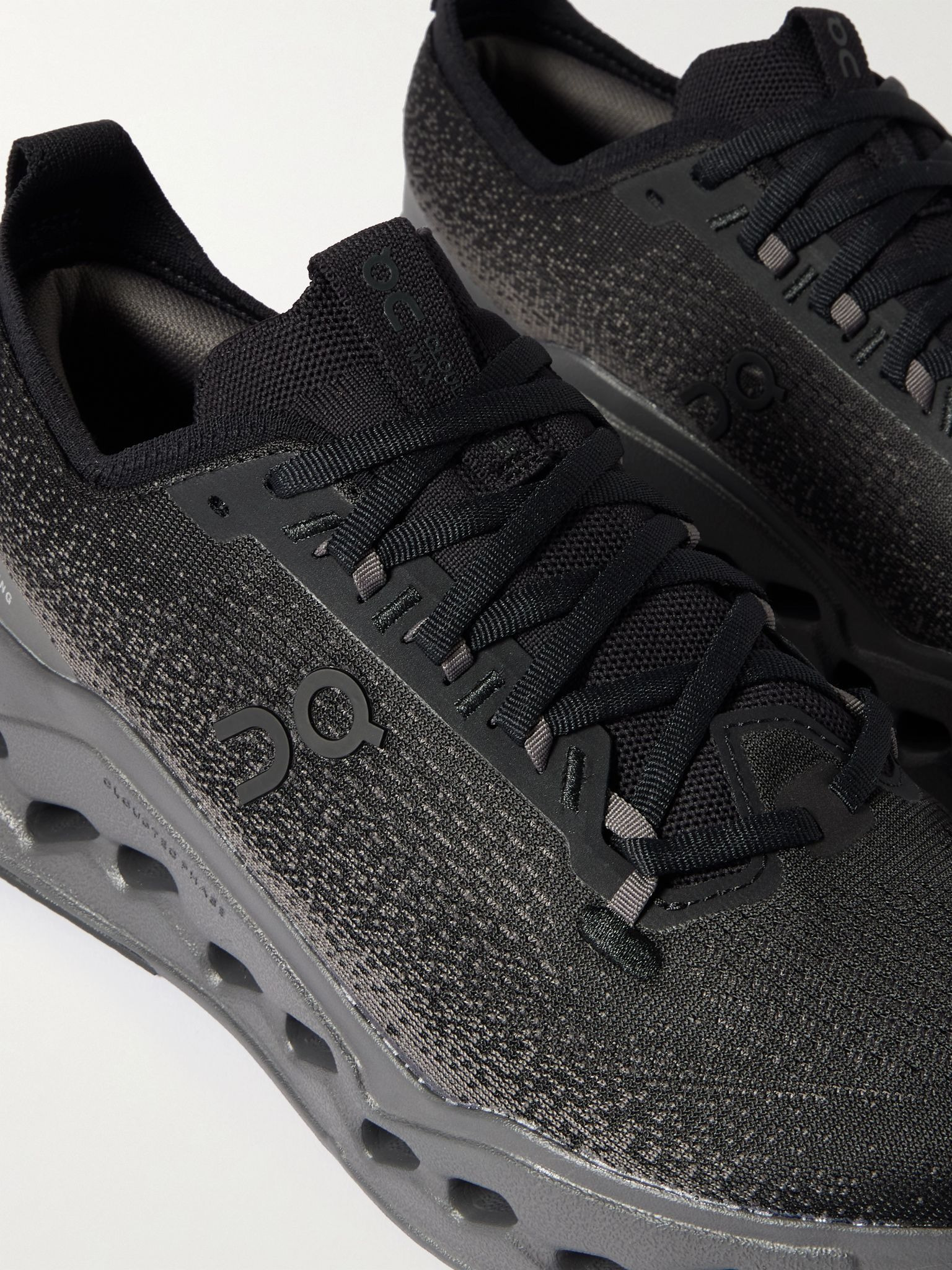 Cloudsurfer Max Rubber-Trimmed Mesh Sneakers Black - 5