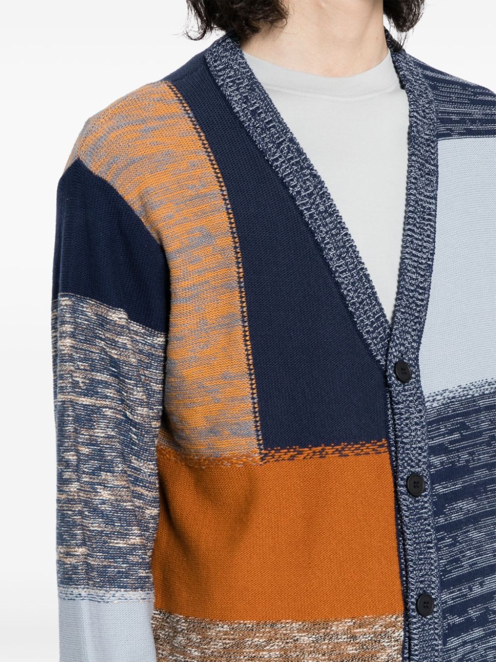 V-neck knit cardigan - 5