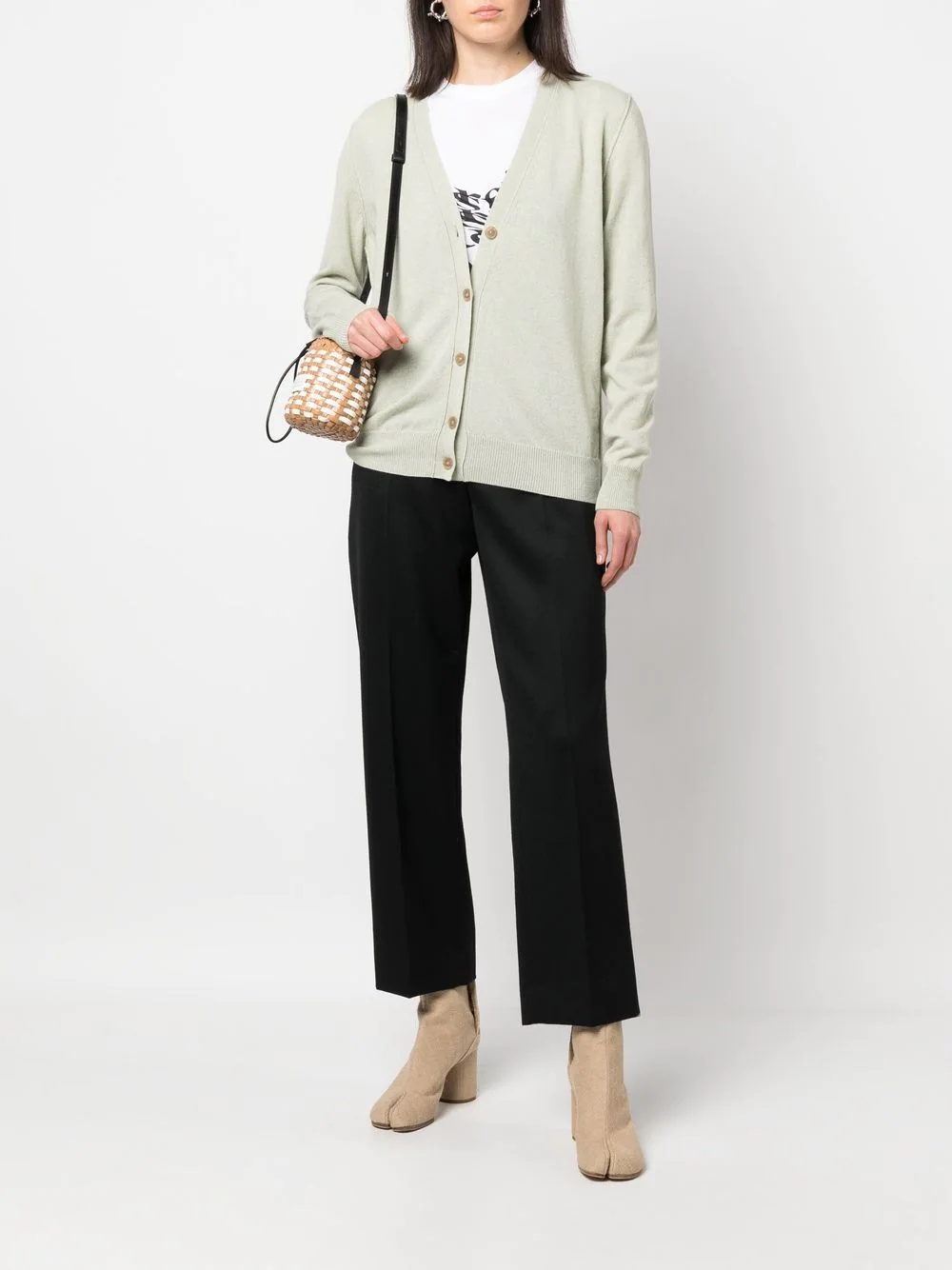 V-neck cashmere cardigan - 3