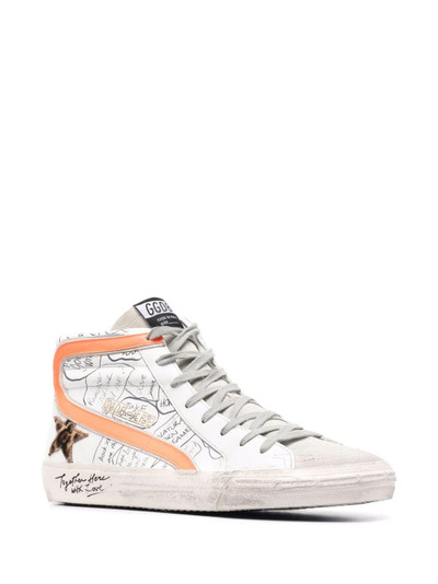 Golden Goose Slide hi-top sneakers outlook