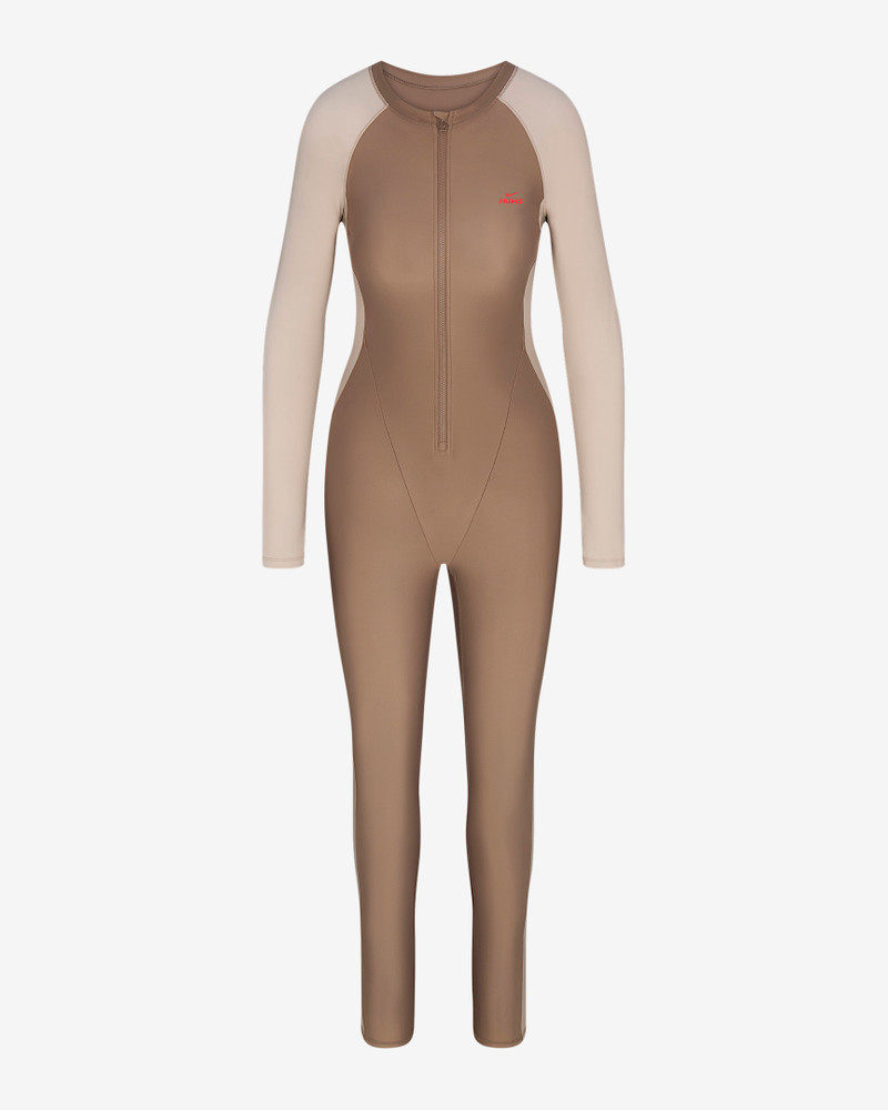 NikeSKIMS Shine Women's Zip-Front Long Bodysuit 8