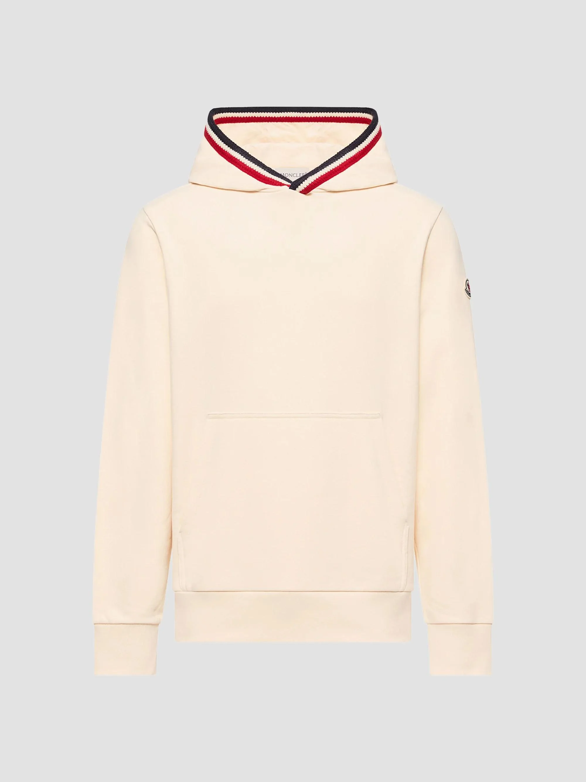 Men's Hoodie in Cotton - White Ivory - 1