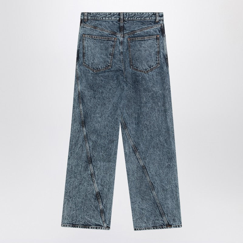 Alaia Twisted Stonewashed Denim Jeans Women - 2