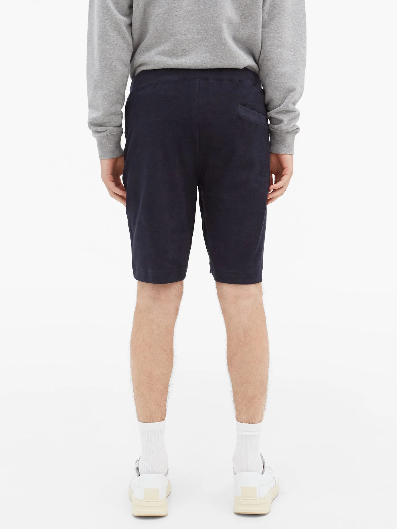 Drawstring cotton-terry shorts - 5