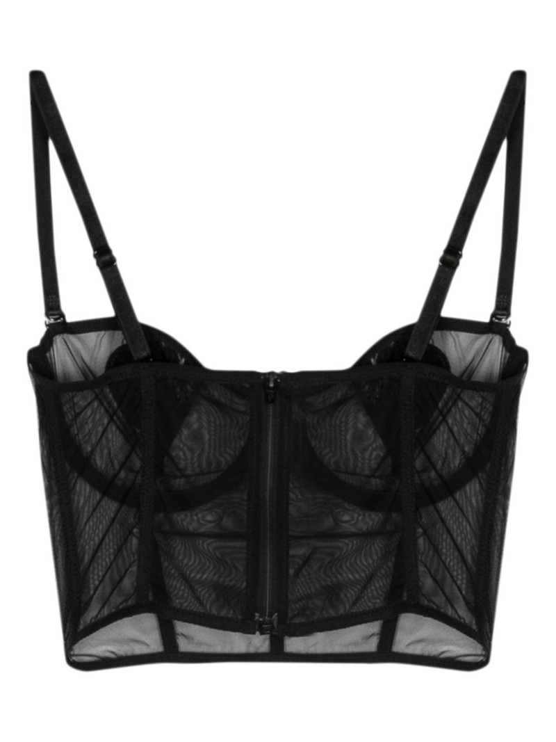 FIORUCCI semi-sheer mesh top outlook