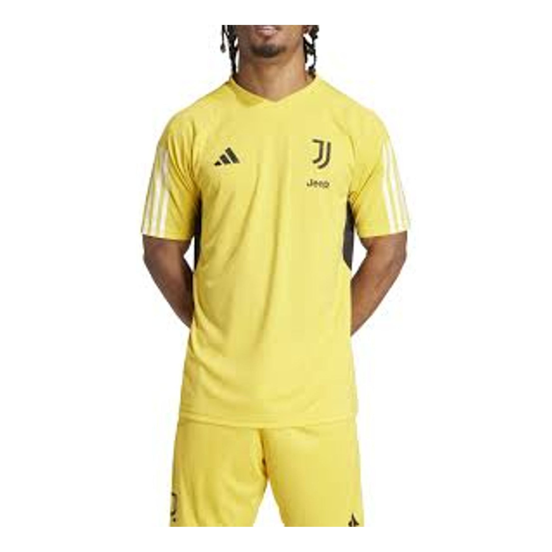 adidas Juventus Tiro 23 Training Jersey 'Yellow Black' IQ0875 - 3