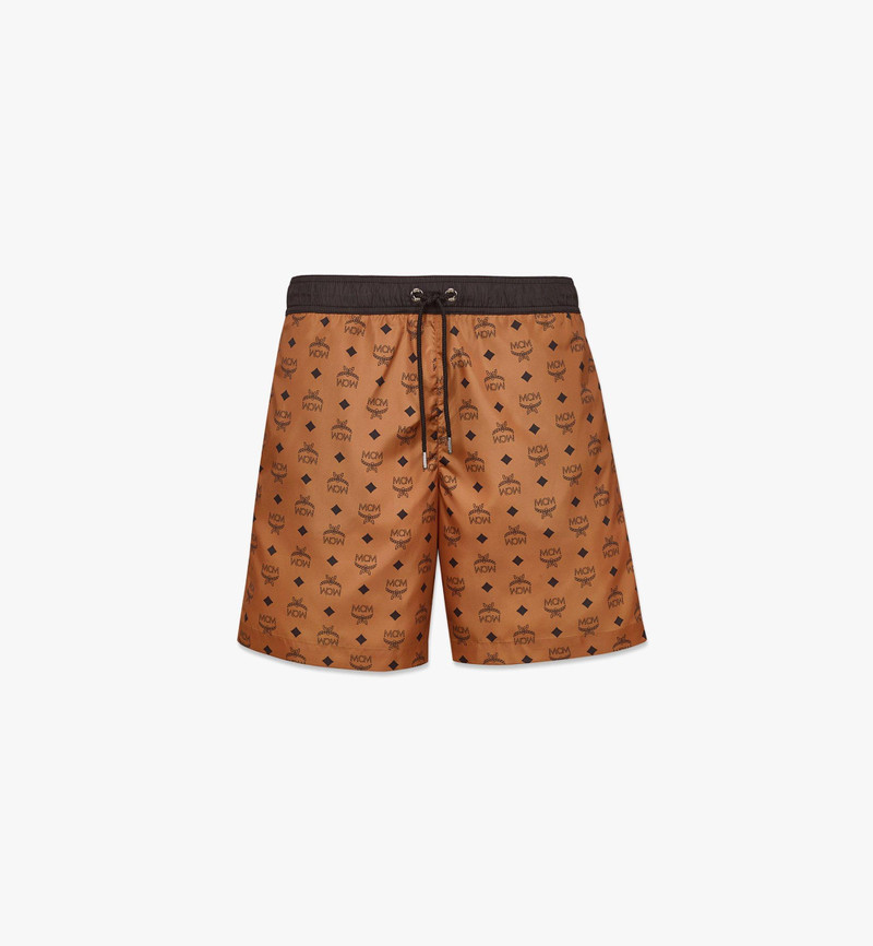 Monogram Print Swim Trunks - 1